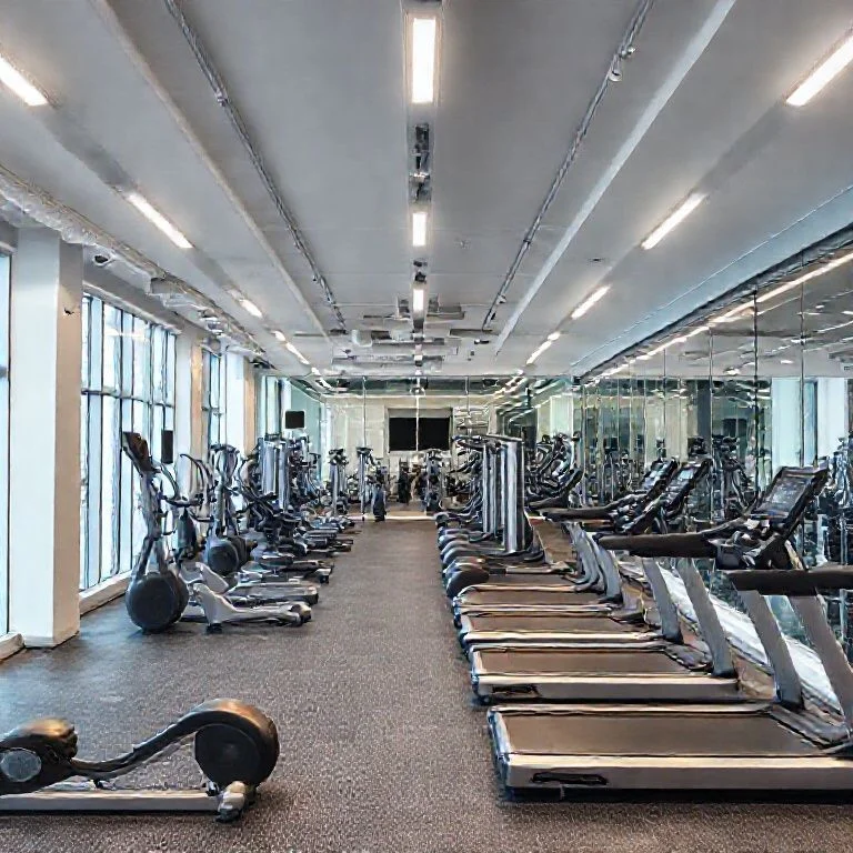 Abstract, stylized logo in dark grey and tactical teal, representing a cutting-edge athletic training facility. The design is minimalist, geometric, and suggests advanced technology.